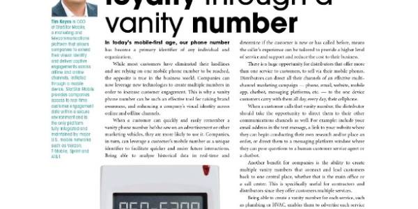 Increase Customer Loyalty Through a Vanity Number